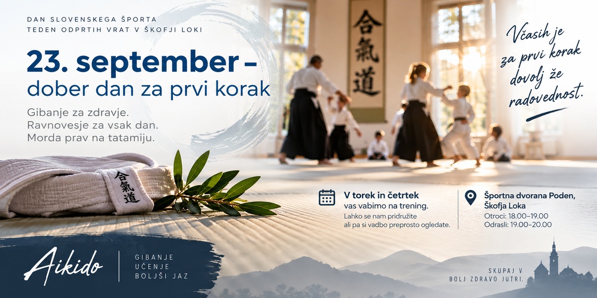 23. september – dober dan za prvi korak